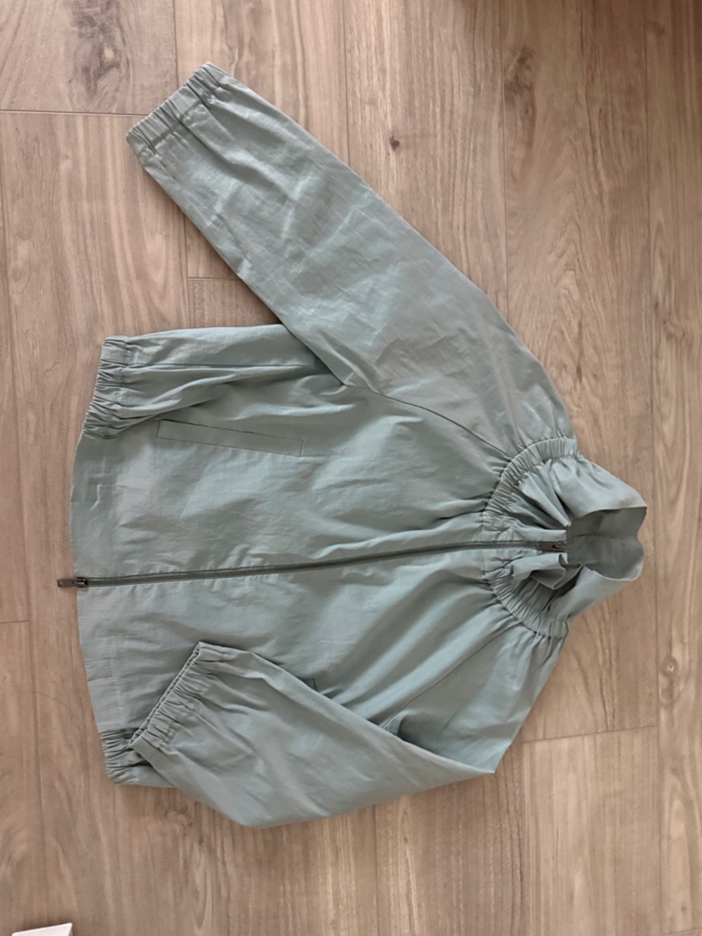 DKNY Sage Green Lightweight Bomber Jacket